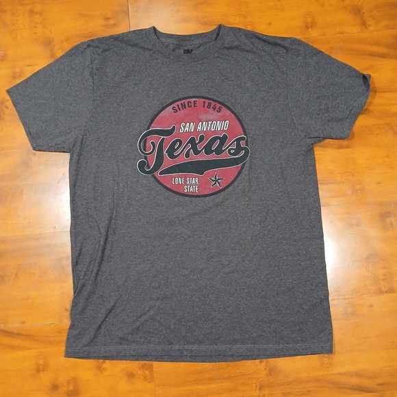 MV Sport Other - MV Sport San Antonio Texas T-Shirt Mens Large Grey Lone Star State Tee